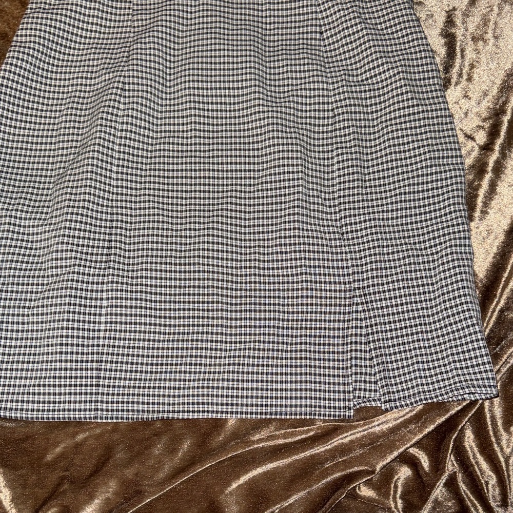 Forever 21 Black and White Gingham One-Shoulder Mini Dress - Picture 4 of 9